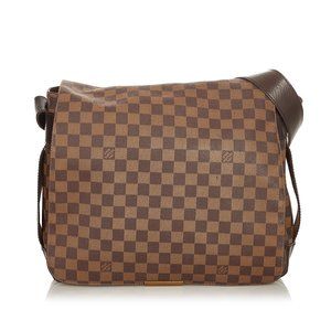 Abbesses Damier Ebene Canvas Crossbody Bag